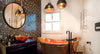 Shiny Copper Apron Bath