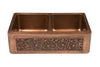 Double Copper Country Butler Sink