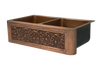 Double Copper Country Butler Sink