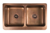 Double Copper Country Butler Sink
