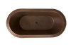 Copper Hammered Oval Bath