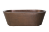 Copper Hammered Oval Bath