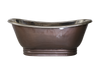 Plum Copper External Shiny Nickel Internal Copper Apron Bath