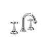 Three Hole Lever Taps Goose Spout - Cross Handle