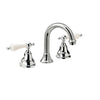 Three Hole Lever Taps -  Low Level Spout - Metal Lever