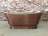 Copper Freestanding Bath Nickel Inside, Copper External