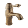 Monobloc Single Lever Basin Mixer - Porcelain Lever