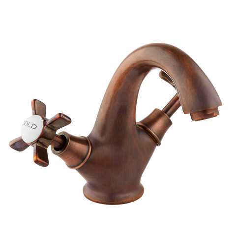 Monobloc Basin Mixer - Metal Lever
