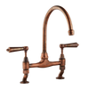 Millau - Bridge Sink Mixer - Porcelain Lever