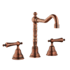 Three Hole Lever Taps English Spout - Metal Lever - Rubbed Bronze / Metal Lever / English Spout