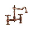 Brunel Bridge Sink Mixer - Porcelain Handle