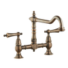 Brunel Bridge Sink Mixer - Porcelain Handle