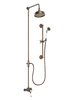 Ceramique Exposed Shower System Arm Rose Diverter & Flexible Kit